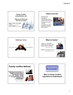 Family conflict defined