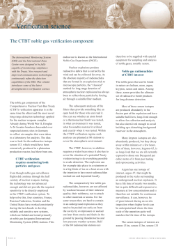 CTBTO Spectrum