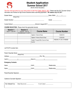 Summer School Application