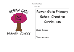 Rowan Gate Primary School Creative Curriculum