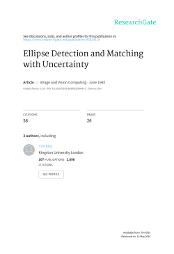 Ellipse Detection and Matching with Uncertainty