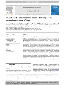 Evaluation of a compensation scheme to bring