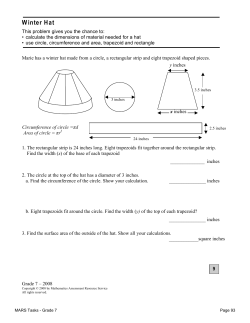 MARS Grade 7 &ndash; Winter Hat
