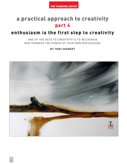 A practical approach to creativity