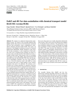 EnKF and 4D-Var data assimilation with chemical transport model