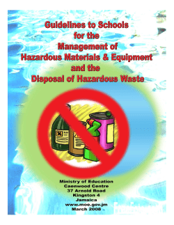 Management of Hazardous Material and Waste