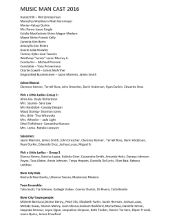 MUSIC MAN CAST 2016