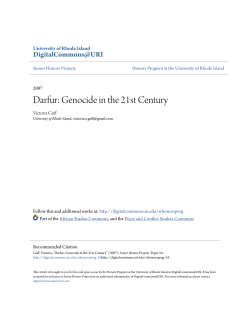 Darfur: Genocide in the 21st Century