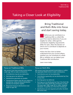 Roth IRA vs. Traditional IRA - Taking a Closer Look at Eligibility