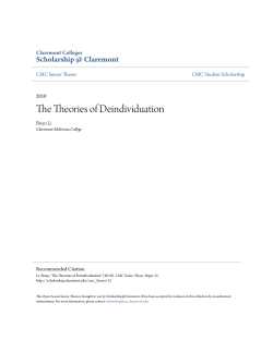 The Theories of Deindividuation