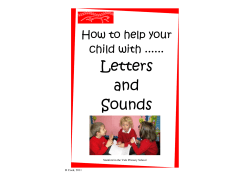 phonics booklet - Kibworth Methodist Pre