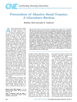 Prevention of Abusive Head Trauma: A