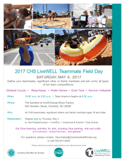 2017 CHS LiveWELL Teammate Field Day