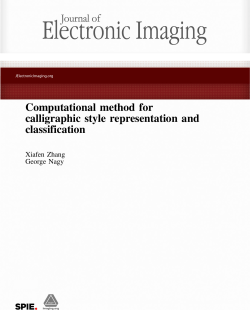 Computational method for calligraphic style