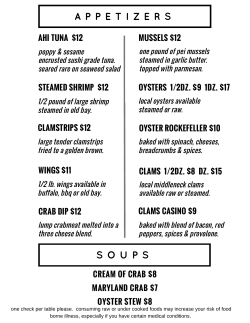 AHI TUNA / $12.99