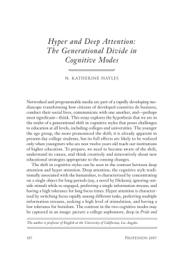 Hyper and Deep Attention: The Generational Divide in Cognitive