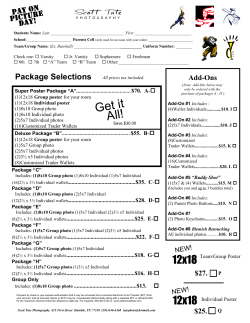 picture Order Form 15-16