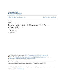 Expanding the Spanish Classroom: The `Art` in