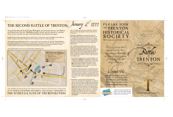 Battles of Trenton Brochure - Trenton Historical Society