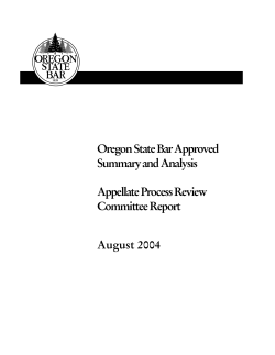 2004 Appellate Process Review Committee report