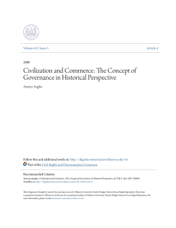 Civilization and Commerce: The Concept of