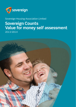 Sovereign Counts Value for money self assessment
