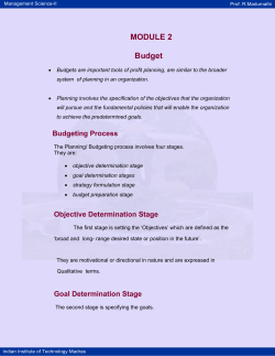 Budget - nptel