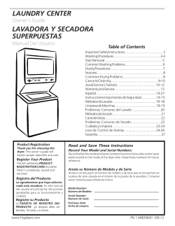 laundry center lavadora y secadora superpuestas