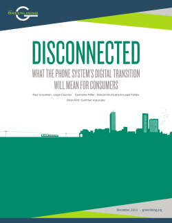 Disconnected: What the Phone System`s Digital Transition Will Mean