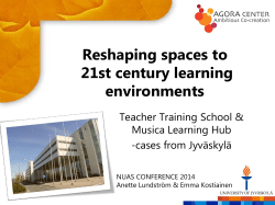 NUAS 2014 Jyv&auml;skyl&auml;n yliopisto