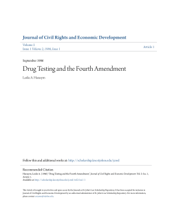 Drug Testing and the Fourth Amendment