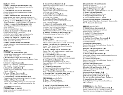 DAILY(as noted) &copy; Ithaca 7:00 am (M