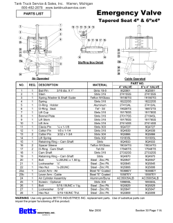 Betts Evalve tapered seat breakdown