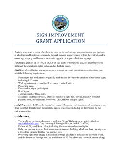 Signage Grant - Gallup Business Improvement District