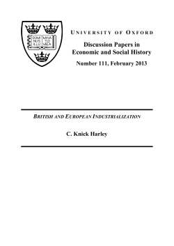 British and European Industrialization