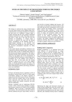 Study on the impact of the building form on the energy