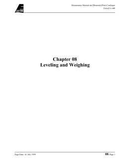 Chapter 08 Leveling and Weighing
