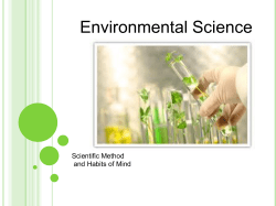 Scientific Method and Habits of Mind