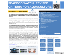 SEAFOOD WATCH: REVISED CRITERIA FOR AQUACULTURE