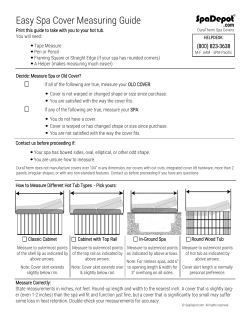 Easy Spa Cover Measuring Guide
