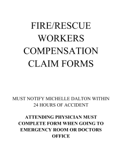 fire/rescue workers compensation claim forms