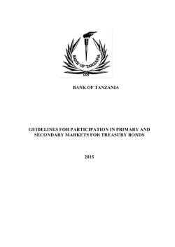 Guidelines for participation in primary and