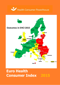 Euro Health Consumer Index 2015