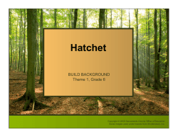 Hatchet - Curriculum Companion