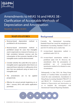 Amendments to HKAS 16 and HKAS 38