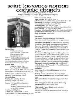 Faithfully Serving the People of Upper Darby and Beyond