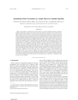 Quantifying Global Uncertainties in a Simple Microwave Rainfall