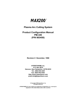 MAX200 - Hypertherm