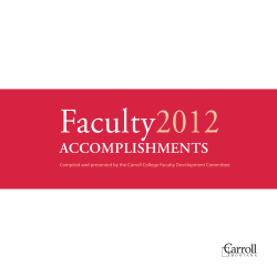 2011-12 Faculty Accomplishments