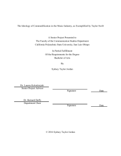 The Ideology of Commodification in the Music Industry, as